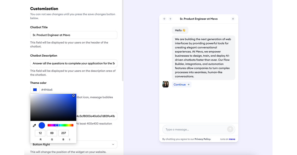 Personalize your chatbot