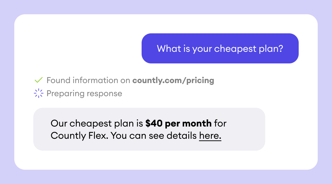 Train your chatbot with your website