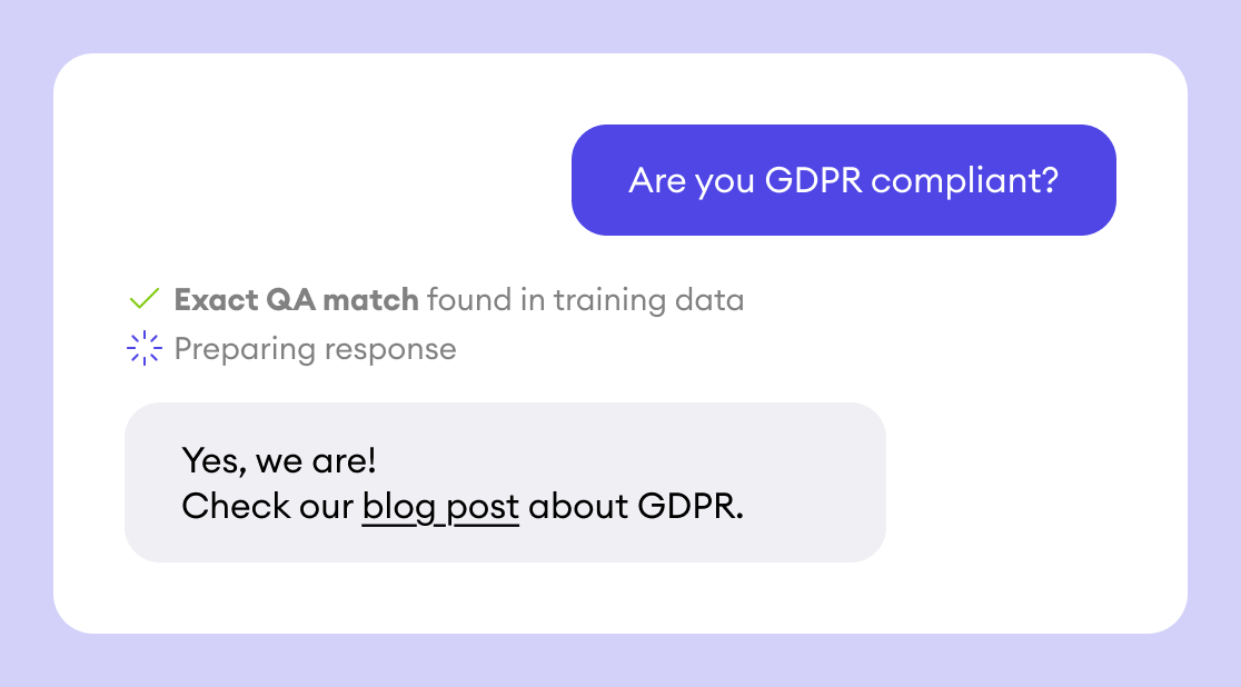 Train your chatbot with your website
